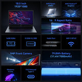ACEMAGIC 18.5"Laptop Computer Windows 11 PRO 7000 mAh Battery AMD Ryzen 3 4300U Processor 16GB DDR4 RAM 512GB SSD Wifi5