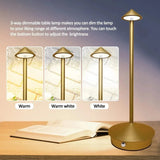 Rechargeable Table Lamp Creative Dining Touch LED Hotel Bar Coffee Pina Pro Table Lamp Decorative Desk Lamp
