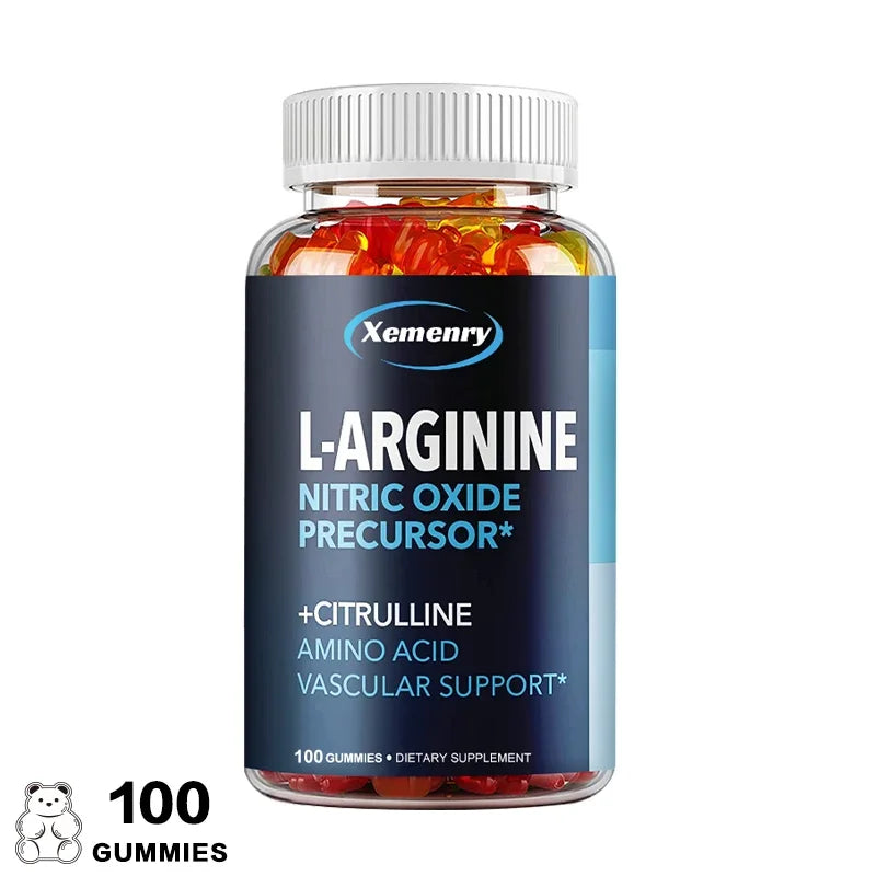 Arginine Supplement Gummies, Nitric Oxide Supplement with L-Citrulline, Citrulline and Essential Amino AcidsSupplement