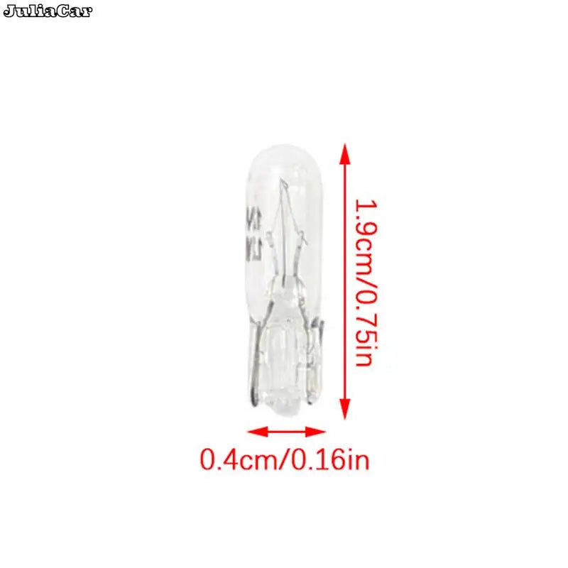20Pcs Halogen T5 W2W Bulb 12V Car Instrument Lights Dashboard Bulb Auto Interior Warnning Light