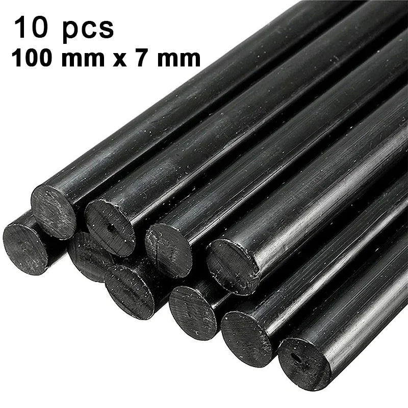 Car Glue Sticks Car Body Dent Repair Glue Sticks Black High Viscosity Hot Melt Glue Strong Adhesion Stick Car Repair Tool 10pcs