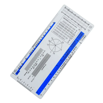 Regla de ECG Regla de plástico Herramienta de medición Divisor de dibujo de electrocardiograma Regla de electrocardiograma