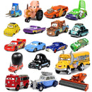 Disney Pixar Cars 3 2 Metal Diecast Car Toy Lightning McQueen Queen of England Fritter Miss For Kids Boy Birthday Toy Car Gifts
