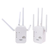 Repetidor WiFi de 300 Mbps, extensor WiFi inalámbrico, amplificador WiFi de 4 antenas, 5G, 2,4G, red de doble banda, enrutador de señal de largo alcance