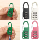Bags Baggage Door Padlock 3 Dial Digit Combination Secret Safe Code Password Locks Bookbag Anti-theft Backpack Zipper Padlock
