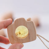 1Pc Wooden Baby Montessori Toys Fashion Camera Pendant Toys for Kids Outdoor Toys Gift Children Wooden Presents Kids Gifts
