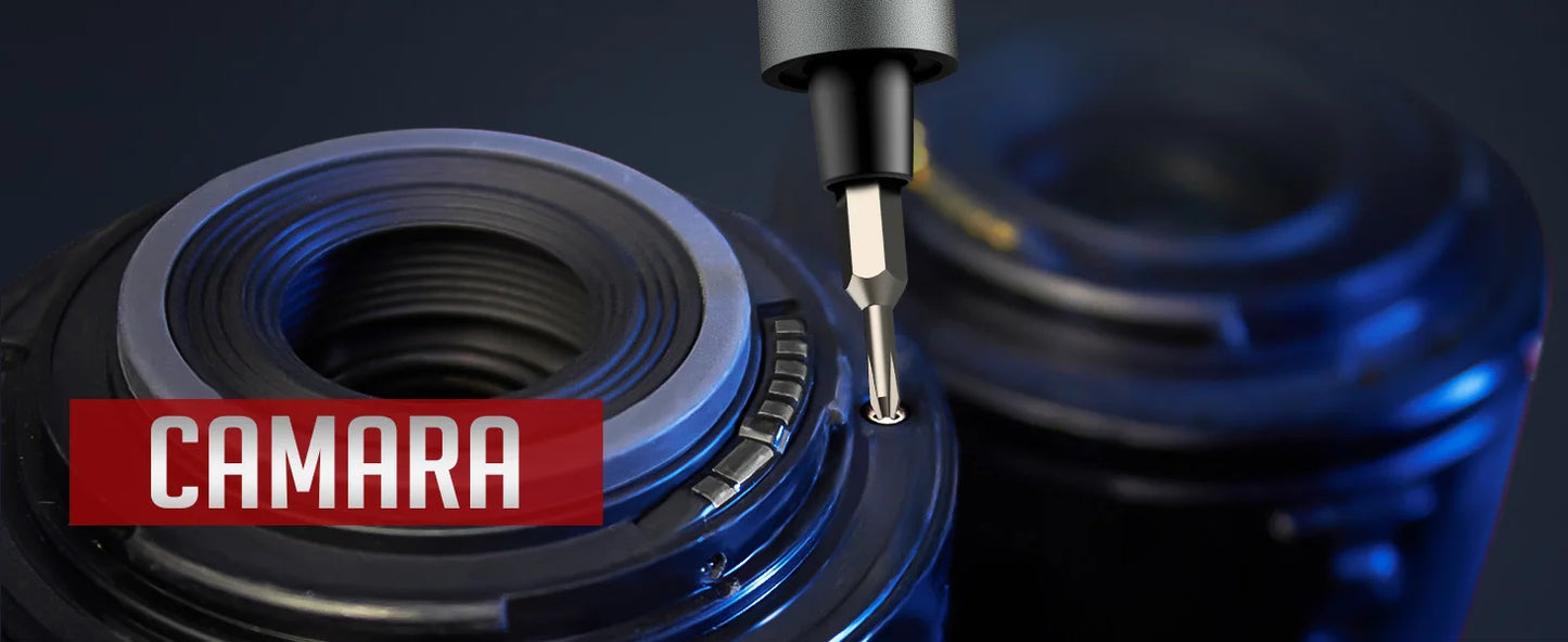 Juego de destornilladores eléctricos de precisión 75 en 1 con 71 puntas magnéticas Phillips/Torx y 3 luces LED, herramienta multifuncional de reparación eléctrica.