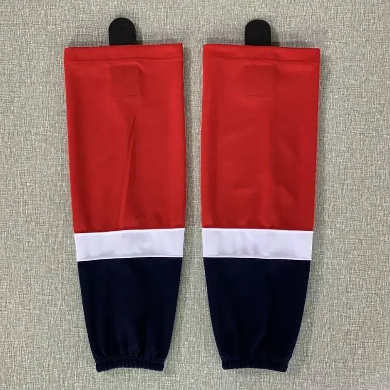 1 Pair Multiple Colors Knit Ice Hockey Socks 100% Polyester Team Training Socks Practice Socks Hockey Equipment Sports Sock