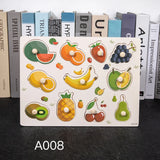 Toddler Wooden Peg 3D Puzzles Kids Toys Alphabet Montessori Education Learning Toys Great Preschool Gift for Girls and Boys