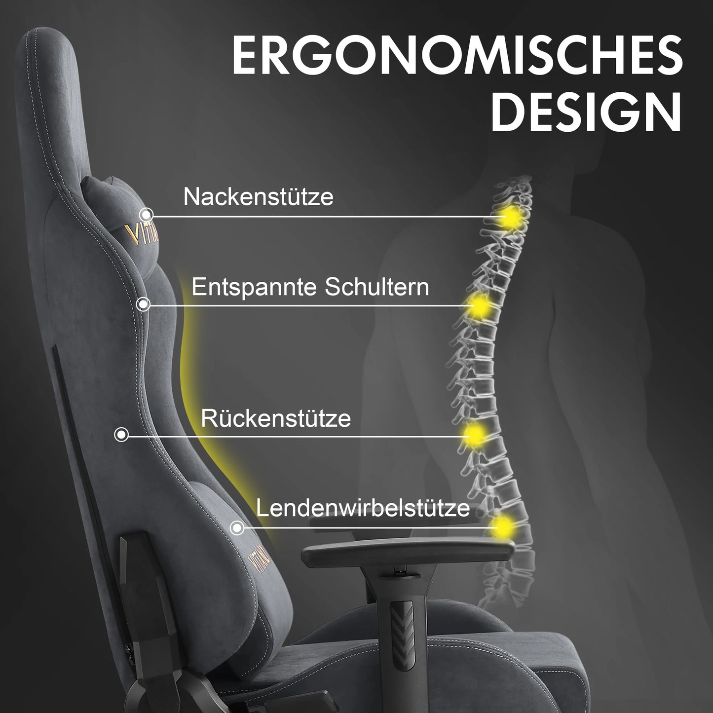 Brand Gaming Chair With Footrest Office Chair Ergonomic Lumbar Support Height Adjustable with Suede Leather Recliner Women Men