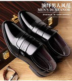 Luxury Men's Leather Shoes Retro Carved Lace-up Brogue Oxford Wedding Men Dress Shoes Male Formal Business Gentleman Office Shoes