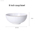 1pc Dish And Plates Bone china Dinner Set China Health Tableware White Ceramic Fruit tray  Soup plate Bowl Dish Gift Porcelain