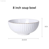 1pc Dish And Plates Bone china Dinner Set China Health Tableware White Ceramic Fruit tray  Soup plate Bowl Dish Gift Porcelain