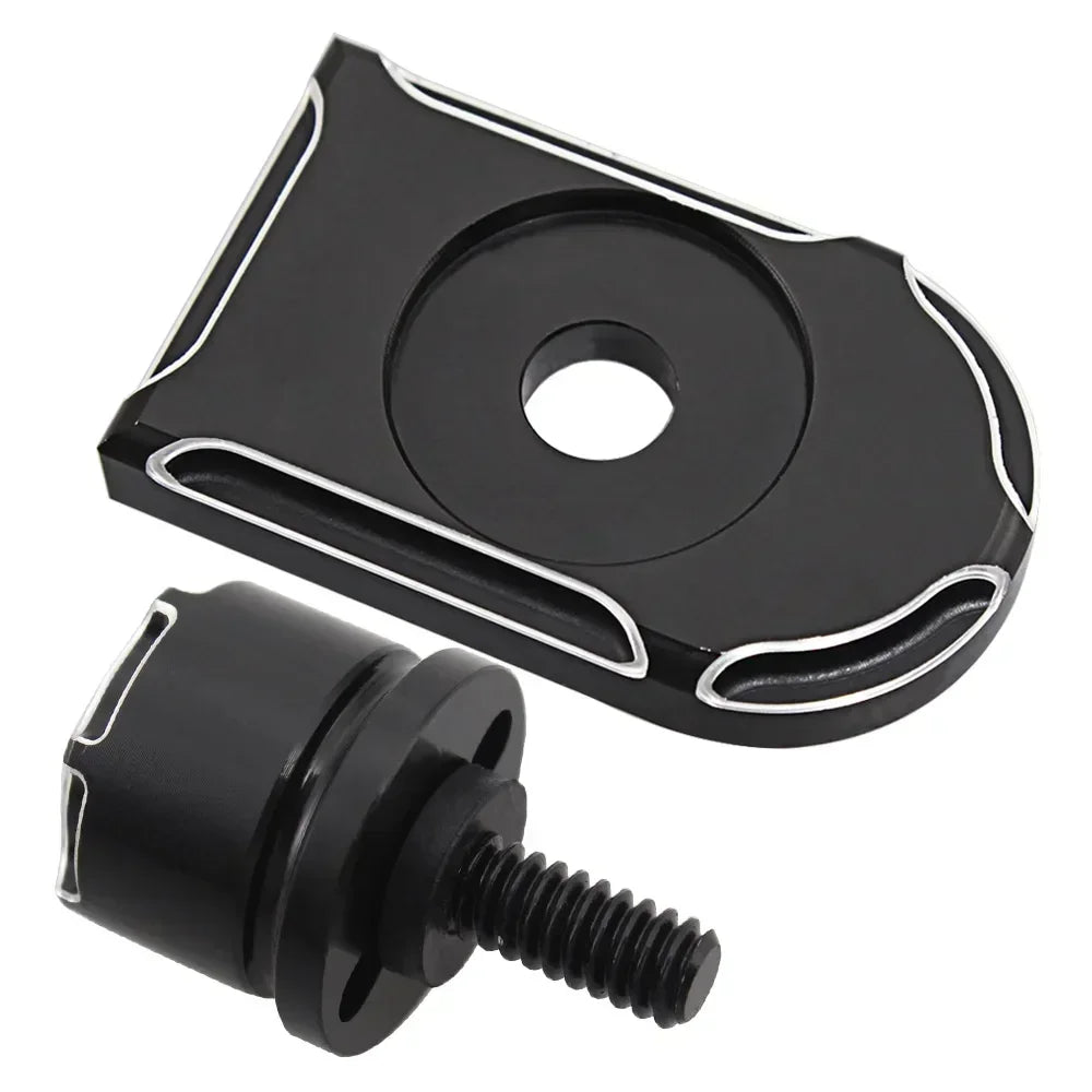 Motorcycle Universal Rear Fender Seat Screw Bolt Nut Knob Cover For Harley Sportster Fatboy Dyna Softail V-ROD Touring Tri Glide