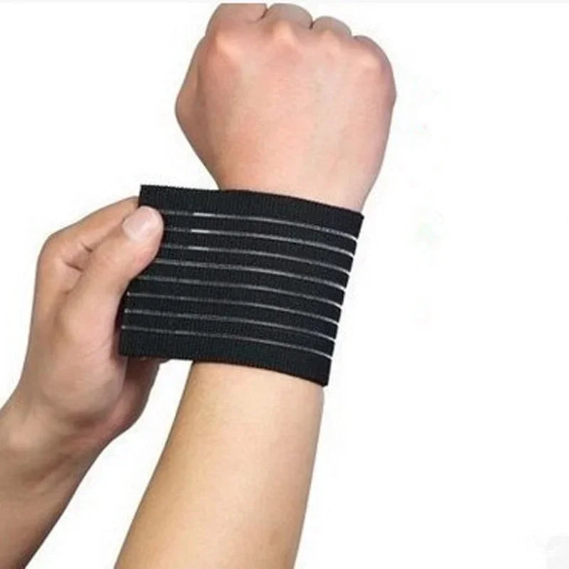 1PCS Elastic Bandage Hand Sport Wristband Gym Support Protector Wrist Brace Tennis Cotton Weat Fitness Wrist Sport Safety Parts
