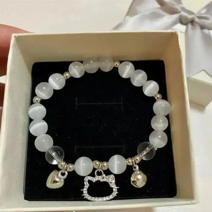 Nueva pulsera Hellokittys Y2k, pulsera Kawaii, colgante ajustable, joyería de moda de dibujos animados para niñas, regalo de cumpleaños y Navidad para mujer.