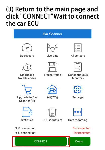 Mini ELM327 V2.1 OBD2 Scanner Code Reader For Android /IOS Bluetooth Car Diagnostic Tool Automotive Fault Detector