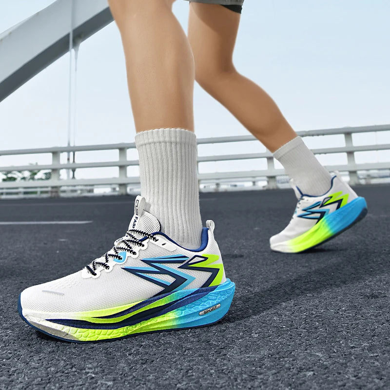 Running Sneakers Men Lightweight Breathable Non-Slip Wear-Resistant Soft Gym Jogging Shoes Comfort Marathon Sport Shoes for Man