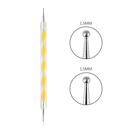 Nail Art Dotting Pen, Spiral Rod Hook Pen, Drawing Painting Marbleizing DIY Manicure tools