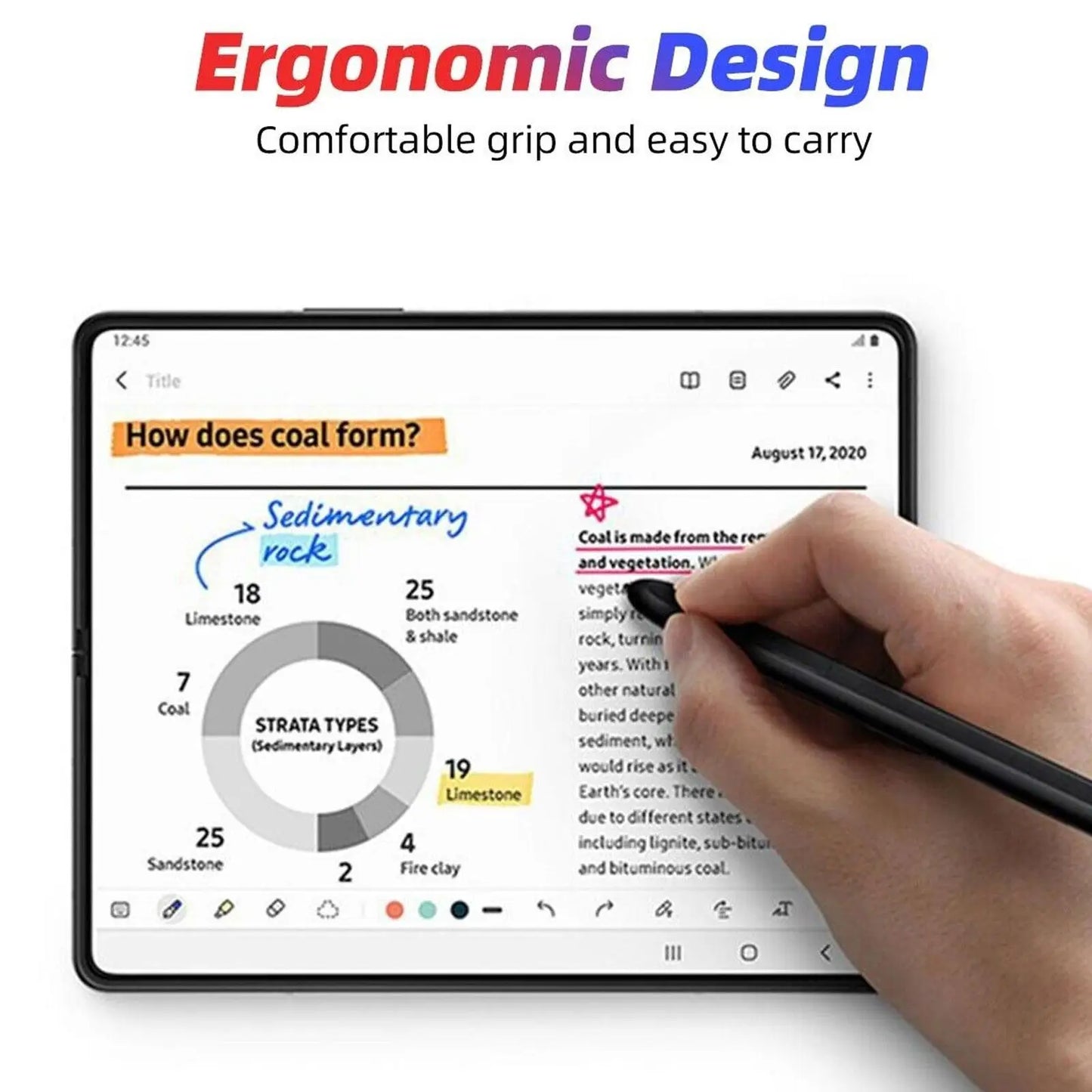 Suitable For Samsung Galaxy ZFold4 Styluspen Stylus Electromagnetic Pen Touch Pen Fold Phone Replacement Pen