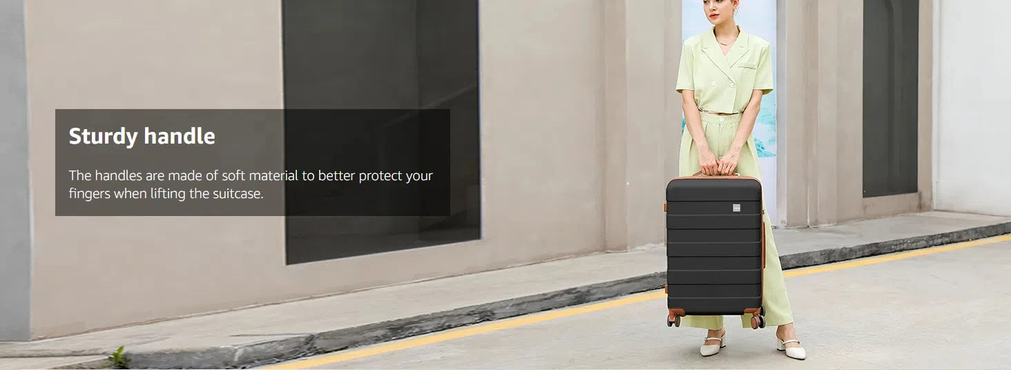 imiomo Travel Luggage Sets 5-Piece, Lightweight Durable Suitcase with Duffel Bag and Toiletry Bag, TSA Lock, Spinner Wheels