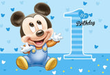 Disney Cartoon Theme Photography Background, Mickey, Minnie Mouse, Baby Shower, Happy Birthday, Gender Reveal, Banner for Children, 1Set 