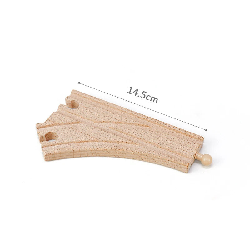 Wooden Train Track Toys Railway Rails Accessories Fit Thomas Train Road Connector Bridge Wood Railway Children Boy Christmas Gift