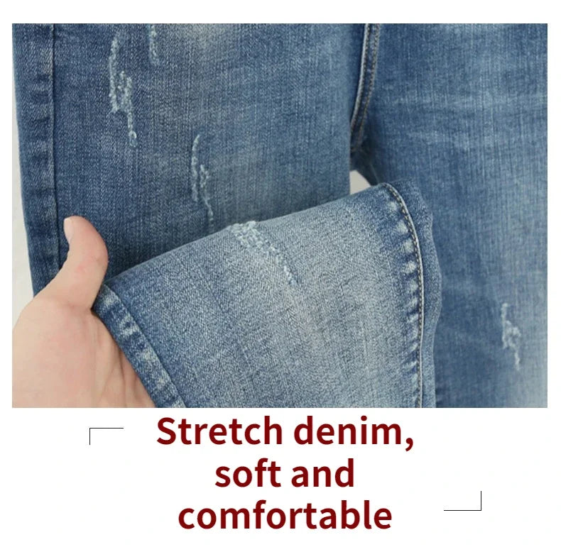 XL-6XL Plus Size jeans for Women Mom Jeans Woman Elastic High Waist Blue BaggyJeans Denim Ripped Jeans Female Harem Pants