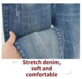 XL-6XL Plus Size jeans for Women Mom Jeans Woman Elastic High Waist Blue BaggyJeans Denim Ripped Jeans Female Harem Pants