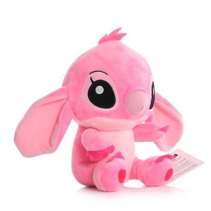 Peluche de Stitch de 20 cm, juguete kawaii de TV, colgante con el mismo párrafo, regalo de cumpleaños para niños, modelos de pareja