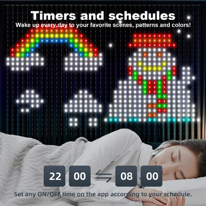 400leds luzes de cortina inteligentes bluetooth app led string rgb luzes de fadas diy mudança música exibição para janela decoração do quarto