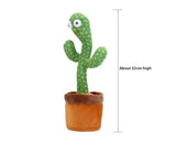 Cactus Magic Dancing Voice Replay Function LED Lights Sings Talks Dances Funny Interactive Plush Birthday Gift Hot Decoración