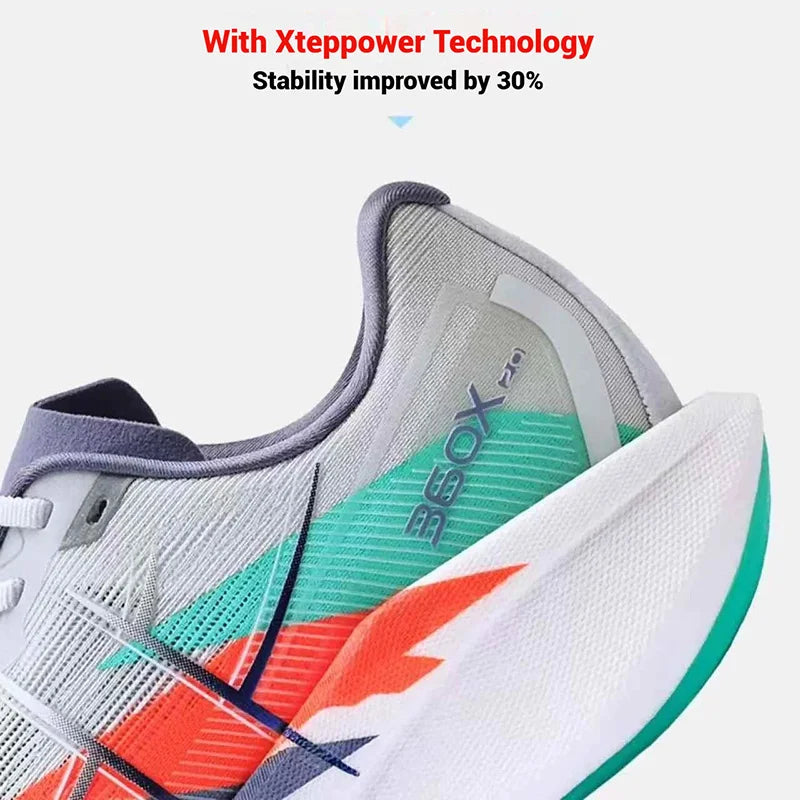 Xtep 360X 2.0 Professional Marathon Running Shoes For Men Racing Carbon Plate Shock Absorbent Sports Training Shoes 975219110035