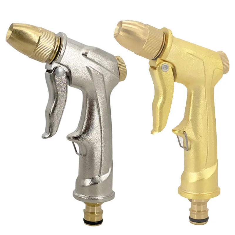 Pistola de agua de metal de alta presión para jardín, pulverizador de riego multifunción, suministros de riego para el hogar.