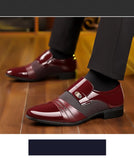 Men's Luxury Lacquer Oxford Wedding Shoes, Pointed Toe Dress Shoes for Men, Classic Business Men's Leather Shoes, Big Size 38-48