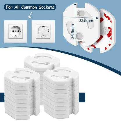 10Pcs Socket Protection Electric Shock Hole Children Care Baby Safety Electrical Security Plastic Safe Lock Outlet Cover