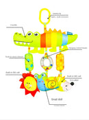 Baby Toys for 0 3 6 12 Months Rainbow Activity Plush Animal Stroller Hanging Toy for Baby Car Seat Crib Travel Sensory Baby Toys