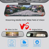 Acceo A37 Car DVR 10.0 Inch Rear View Mirror 2.5K Dash Cam 1080P Car Camera With Rear View Camera Video Recorder Registrar DVRs