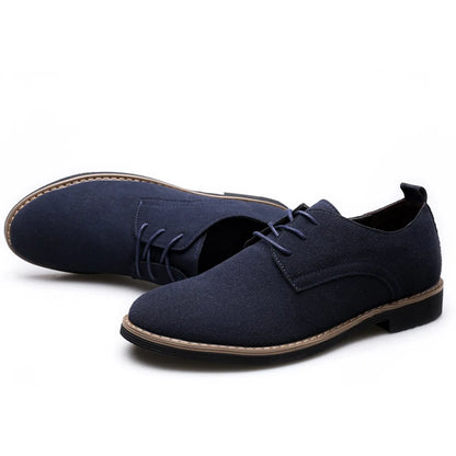 Luxury Men Oxford Shoes High Quality Suede Leather Shoes for Men Business Casual Shoe Lace-Up Men Party Wedding Shoes Plus Size
