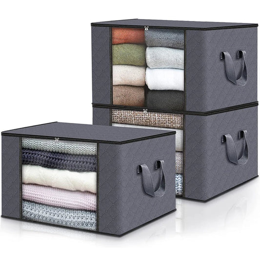 Nueva bolsa de almacenamiento de ropa de gran capacidad, plegable, para mantas, para organizar el armario del dormitorio.