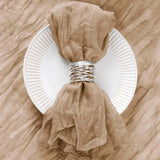 Set of 12 Gauze Cheesecloth Napkins Cloth Bulk Dinner Table Napkins for Home Wedding Valentine's Party Event Table Decoration