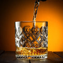 290ml Glass Coffee Cup Wine Glasses Luxury Modern Drinkware Droplet Shape Pattern Tumbler Water Bottle Household Whiskey Glass