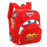 Cartoon carro saco de viagem para crianças, jardim de infância, mochila para meninos 3D saco impermeável, 2-5 anos de idade, quente