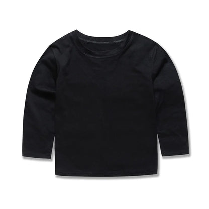 Boys Girls T Shirt Long Sleeves 1 to 2 3 4 5 6 7 8 9 10 11 12 13 14 Years 100% Cotton Toddler Boy Shirts for Teens Girl Clothes