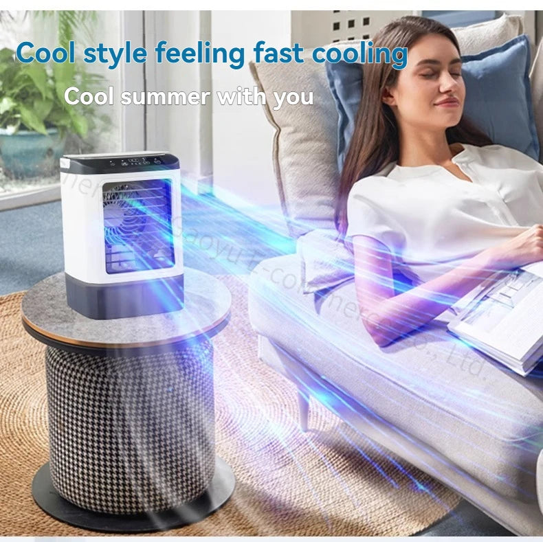New Household Air-conditioning Fan, Mini Electric Fan in Dormitory, Small Air-conditioning Office, Small Movable Air Cooler