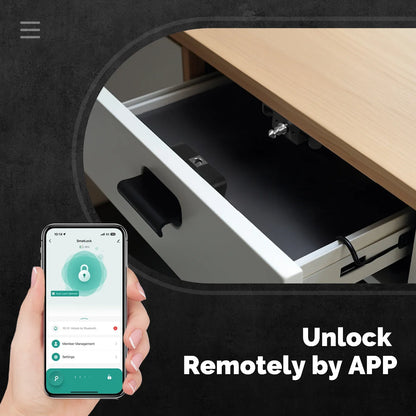 MOES Smart Lock Bluetooth Tuya-Compatible Keyless IC Card Unlock App Remote Control for Wood Cabinet Door Drawer Furniture