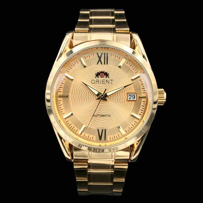 Orient Double Lion Classic Watch Series Men's Watch Stainless Steel Band Luxury Multi-Function Automatic Mechanical Tourbillon