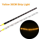 1/4/10 30CM LED Strip Lights Car Styling Decorative Ambient Light 15SMD Waterproof LED Flexible Atmosphere Light Red Yellow Bule