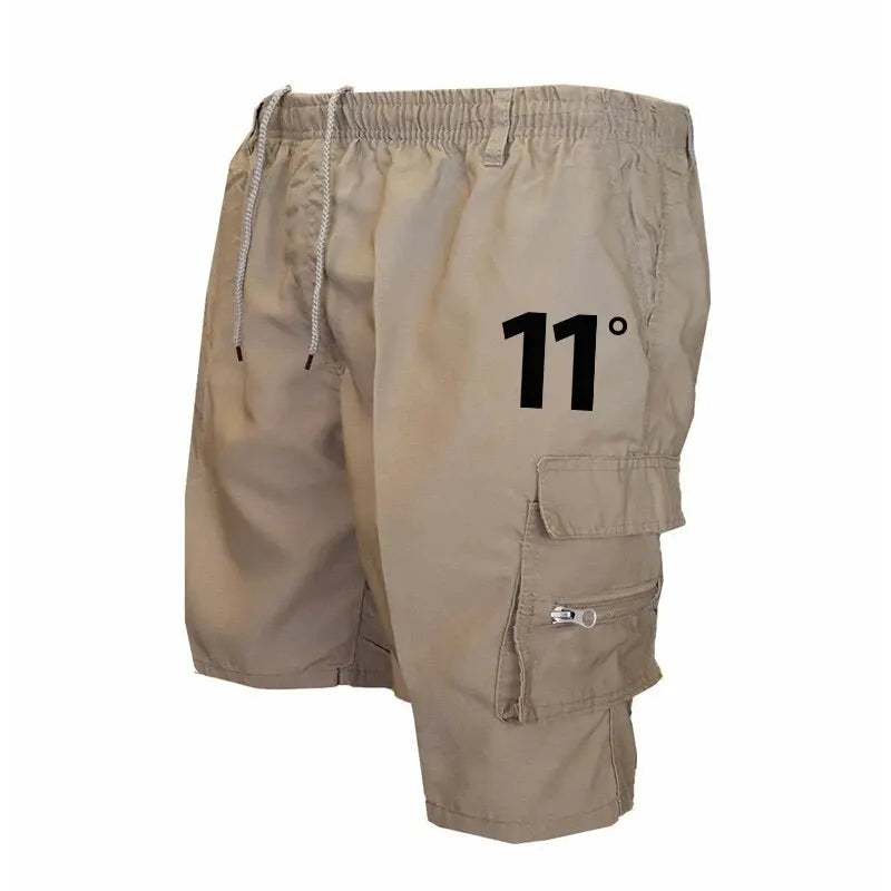 Pantalones cortos cargo para exteriores, monos para hombre, pantalones cortos de ciclismo con cintura elástica, multibolsillos, holgados, para trabajo, para playa, deportivos, estampados
