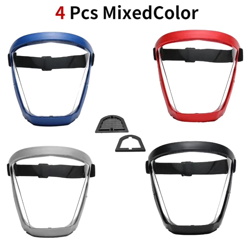 Kitchen Transparent Full Face Shield Home Oil-splash Proof Eye Facial Anti-fog Head Cover Safety Glasses